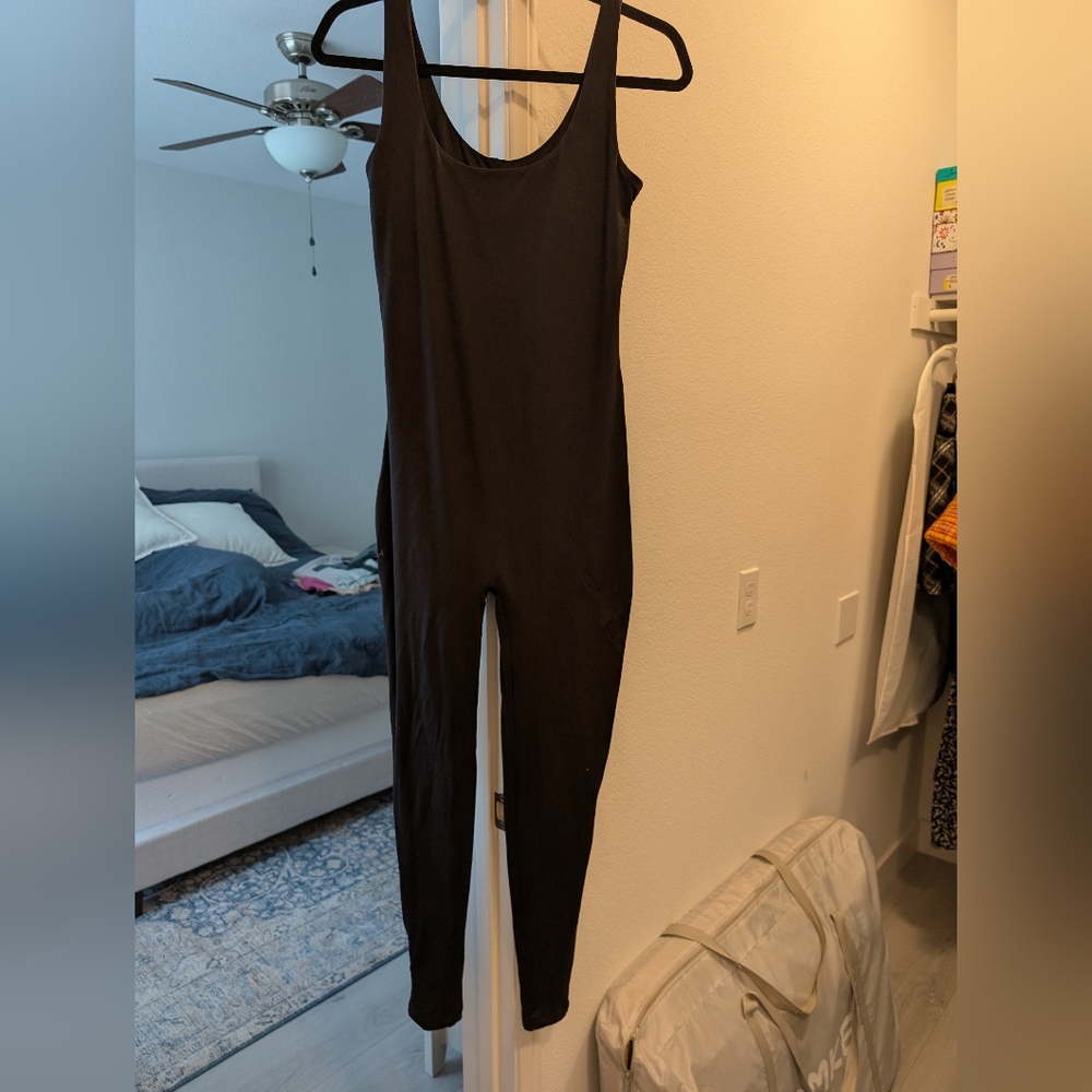Bumpsuit Lucy Maternity Unitard Jumpsuit Black Sleeveless Scoop Neck Shapewear M